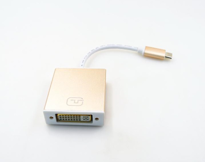  Cable Adapter: Aluminium Type-C (USB-C) to DVI Converter 1080P - For Laptop, MacBook Chromebook etc, not for Desktop PC  